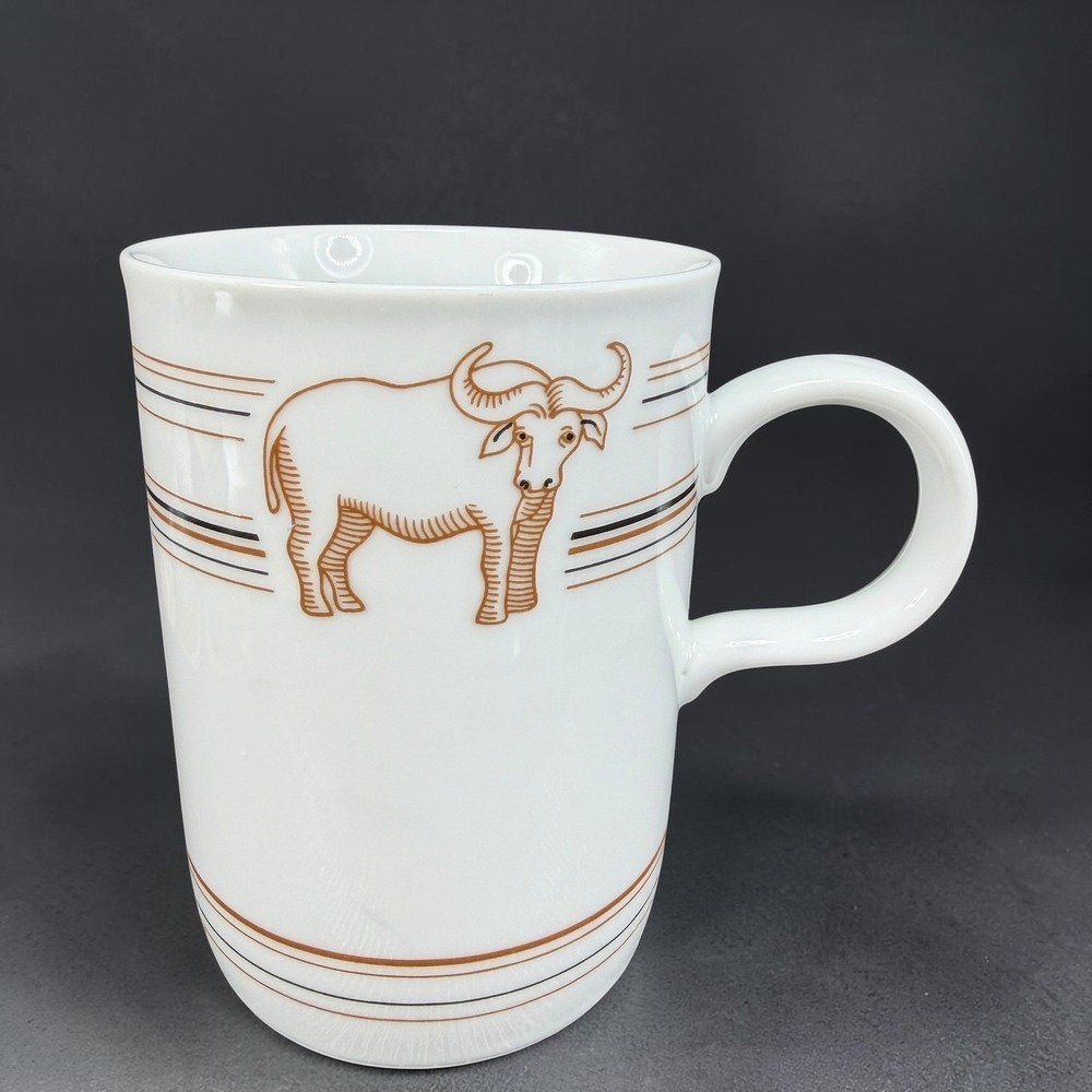 Sigma‎ Tastesetter Club Safari Water Buffalo Mug Lemeau Japan Vintage Ceramic